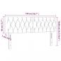 Preview: LED Kopfteil Hellgrau 144x7x78/88 cm Stoff
