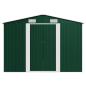 Preview: Gerätehaus 257x489x181 cm Metall Grün