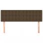 Preview: Kopfteile 2 Stk. Dunkelbraun 72x5x78/88 cm Stoff