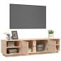Preview: TV-Schrank 156x40x40 cm Massivholz Kiefer