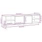 Preview: TV-Schrank 156x40x40 cm Massivholz Kiefer