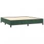Preview: Boxspringbett mit Matratze Dunkelgrün 200x200 cm Samt