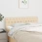 Preview: ARDEBO.de - Kopfteile 2 Stk. Creme 72x7x78/88 cm Stoff