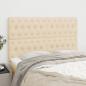 Preview: ARDEBO.de - Kopfteile 4 Stk. Creme 72x7x78/88 cm Stoff