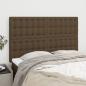 Preview: ARDEBO.de - Kopfteile 4 Stk. Dunkelbraun 72x5x78/88 cm Stoff