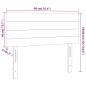 Preview: Kopfteil Dunkelbraun 90x5x78/88 cm Stoff