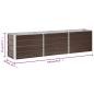 Preview: Garten-Hochbeet Verzinkter Stahl 240×40×45 cm Braun
