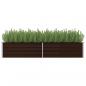 Preview: Garten-Hochbeet Braun 240 x 80 x 45 cm Verzinkter Stahl