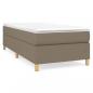 Preview: Boxspringbett mit Matratze Taupe 100x200 cm Stoff