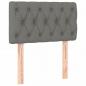 Preview: LED Kopfteil Dunkelgrau 80x7x78/88 cm Stoff