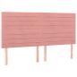 Preview: Boxspringbett mit Matratze Rosa 200x200 cm Samt