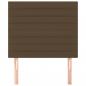 Preview: Kopfteile 2 Stk. Dunkelbraun 100x5x78/88 cm Stoff
