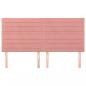 Preview: Kopfteile 4 Stk. Rosa 100x5x78/88 cm Samt