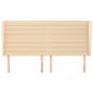 Preview: Kopfteil mit Ohren Creme 203x23x118/128 cm Stoff