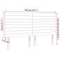 Preview: LED Kopfteil Creme 200x5x118/128 cm Stoff
