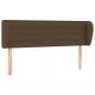 Preview: Kopfteil mit Ohren Dunkelbraun 147x23x78/88 cm Stoff
