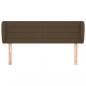Preview: Kopfteil mit Ohren Dunkelbraun 147x23x78/88 cm Stoff