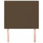Preview: Kopfteile 2 Stk. Dunkelbraun 90x5x78/88 cm Stoff
