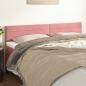 Preview: ARDEBO.de - Kopfteile 2 Stk. Rosa 80x5x78/88 cm Samt