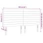 Preview: LED Kopfteil Dunkelblau 160x5x118/128 cm Samt