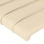 Preview: Bettgestell mit Kopfteil Creme 90x190 cm Stoff