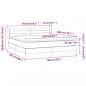 Preview: Boxspringbett mit Matratze Dunkelbraun 160x200 cm Stoff