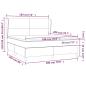 Preview: Boxspringbett mit Matratze Dunkelbraun 180x200 cm Stoff