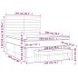 Preview: Boxspringbett mit Matratze Dunkelbraun 140x200 cm Stoff