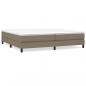 Preview: Boxspringbett mit Matratze Taupe 200x200 cm Stoff