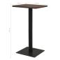 Preview: Bistrotisch Dunkle Esche 50x50x107 cm