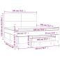 Preview: Boxspringbett mit Matratze Dunkelbraun 180x200 cm Stoff