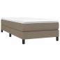 Preview: Boxspringbett mit Matratze Taupe 100x200 cm Stoff