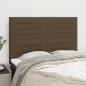 Preview: ARDEBO.de - Kopfteile 4 Stk. Dunkelbraun 72x5x78/88 cm Stoff