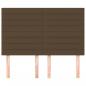 Preview: Kopfteile 4 Stk. Dunkelbraun 72x5x78/88 cm Stoff
