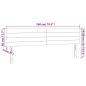 Preview: LED Kopfteil Creme 180x5x78/88 cm Stoff