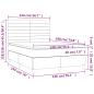 Preview: Boxspringbett mit Matratze Dunkelbraun 140x190 cm Stoff