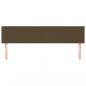 Preview: Kopfteile 2 Stk. Dunkelbraun 90x5x78/88 cm Stoff