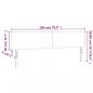 Preview: Kopfteile 2 Stk. Dunkelbraun 90x5x78/88 cm Stoff