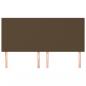 Preview: Kopfteile 4 Stk. Dunkelbraun 90x5x78/88 cm Stoff
