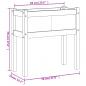 Preview: Pflanzkübel mit Beinen 70x31x70 cm Massivholz Douglasie
