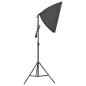 Preview: Fotostudio-Set mit Beleuchtung, Hintergrund und Reflektor