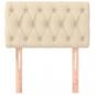 Preview: Kopfteil Creme 80x7x78/88 cm Stoff