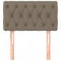 Preview: Kopfteil Taupe 80x7x78/88 cm Stoff