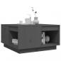 Preview: Couchtisch Grau 60x61x32,5 cm Massivholz Kiefer