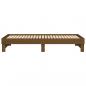 Preview: Tagesbett Ausziehbar Honigbraun 2x(100x200)cm Massivholz Kiefer