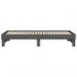 Preview: Tagesbett Ausziehbar Grau 2x(90x200) cm Massivholz Kiefer