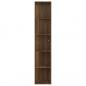 Preview: Eckregal Braun Eichen-Optik 33x33x164,5 cm Holzwerkstoff