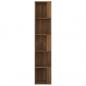 Preview: Eckregal Braun Eichen-Optik 33x33x164,5 cm Holzwerkstoff