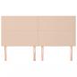 Preview: Kopfteile 4 Stk. Cappuccino-Braun 100x5x78/88 cm Kunstleder