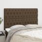 Preview: ARDEBO.de - Kopfteile 4 Stk. Dunkelbraun 80x7x78/88 cm Stoff